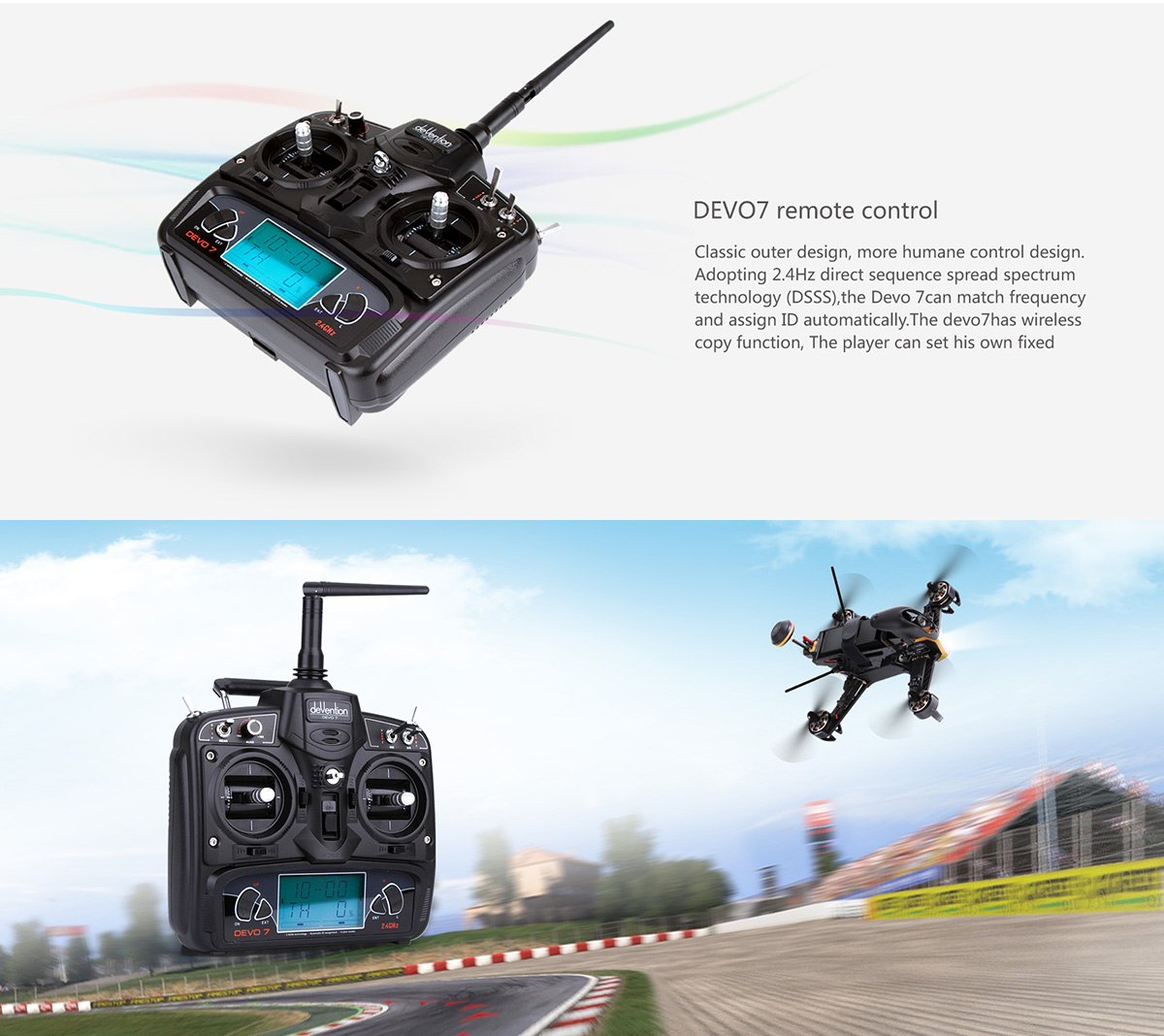 Walkera F210 3D edition aircraft Advanced 5.8ghz live video and OSD