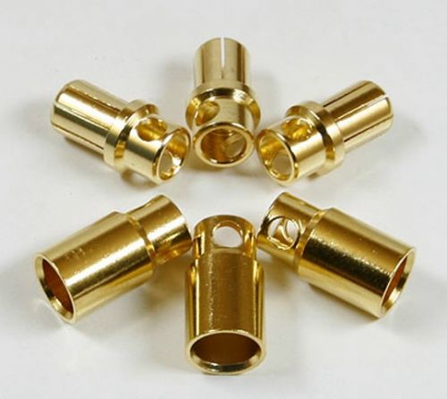 8mm Golden Plated Spring Connector 3 pairs