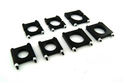 25mm CNC Multi-rotor Tube Clamps available Blue, Yellow, Red 5 pces