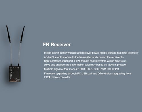 IYI FT24 15KM 2.4G 12CH Long Range Radio Transmitter with FR Receiver For TBS Crossfire/ Frsky R9M RF Module FPV Drones