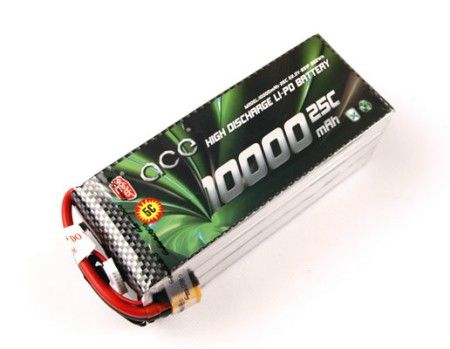 ACE 10000mAh 22.2V 25C Battery For RC Multicopter ACE106S - Click Image to Close
