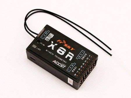 FrSky 2.4G S.Port 8/16ch Telemetry Receiver X8R - Standard Anten - Click Image to Close