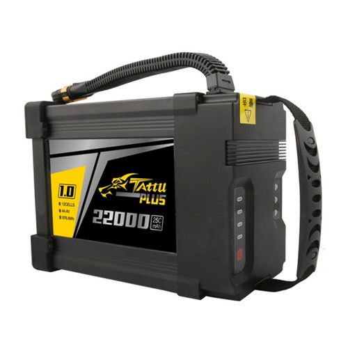 Tattu Plus 22000mAh 44.4V 25C 12S1P Lipo Battery Pack with AS150 - Click Image to Close