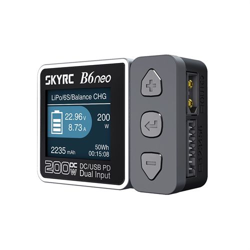 SkyRC B6neo Smart Charger DC 200W PD 80W Battery Balance Charger - Click Image to Close
