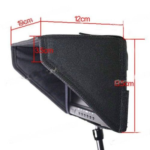 7 inch Sunhood/Sunshade For 7" LCD Screen Field Monitor - Click Image to Close