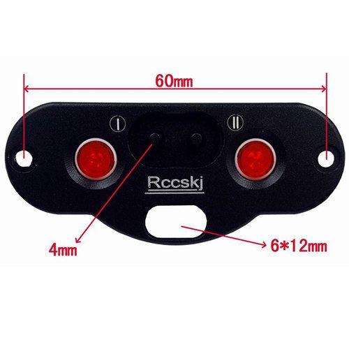 CNC Electric Switch rccskj 8104 with Fuel Dot Red/Blue/Black color for RC Airplane