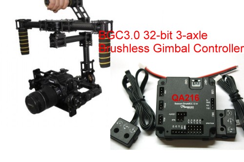 DYS 3-Axis Carbon Fiber HandHeld Brushless Gimbal 32BIT Controll - Click Image to Close