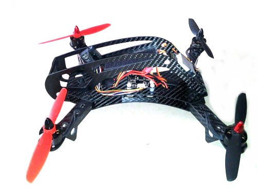 280mm 4-Axis Carbon Fiber Quadcopter Frame Kit - Click Image to Close