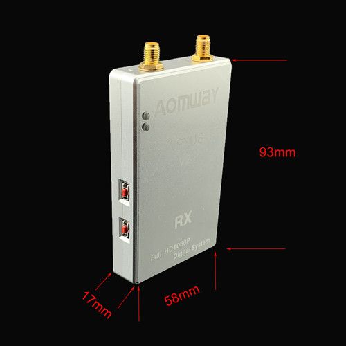Aomway Nexus V2 Full HD Digital Link 1080P 5.8GHz Up to 7km FPV Transmitter Receiver for FC RC Drone Airplane
