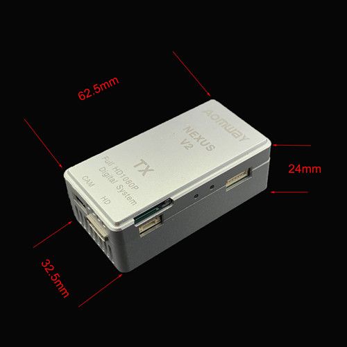 Aomway Nexus V2 Full HD Digital Link 1080P 5.8GHz Up to 7km FPV Transmitter Receiver for FC RC Drone Airplane