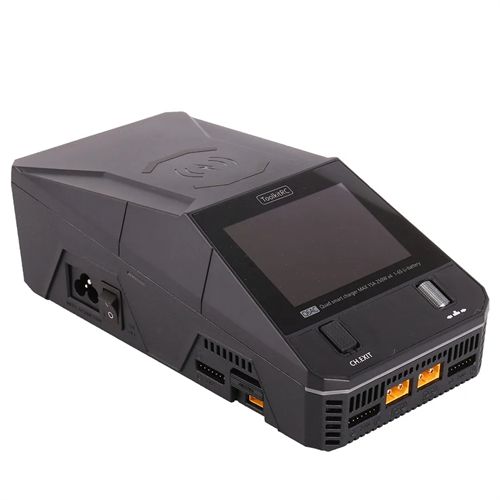 ToolkitRC Q6AC Charger AC 400W / DC 1000W 4CH output Built-in 65W USB Output 15W Wireless Charger for LiPo NiMH PB battery