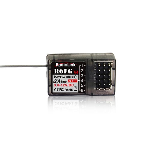 Radiolink R6FG V4 2.4GHz 6 CH FHSS Receiver High Voltage Gyro - Click Image to Close