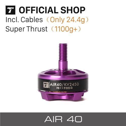 T-Motor AIR40 KV2450 Blue Color Brushless Single Motor For FPV R - Click Image to Close