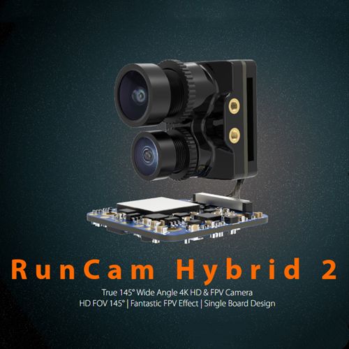 RunCam Hybrid 2 4K FPV and HD Recording Camera with Dual Lens