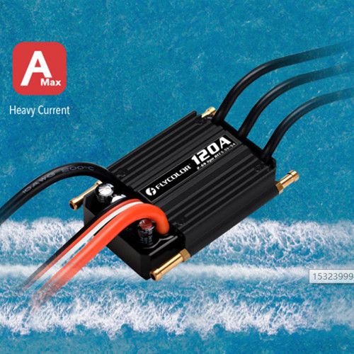 Waterproof 120A Brushless ESC FlyColor With 5.5V / 5A 2-6s BEC For RC Boat