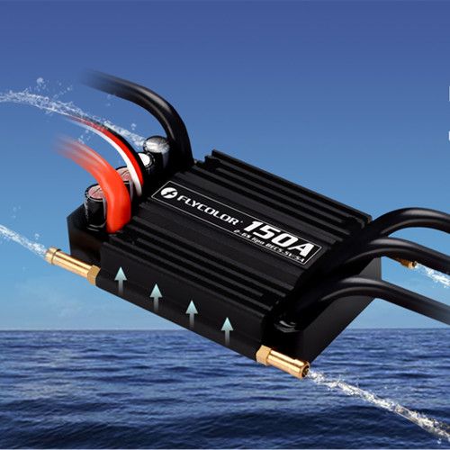 Waterproof Brushless 150A ESC FlyColor 2-6s BEC For RC Boat - Click Image to Close