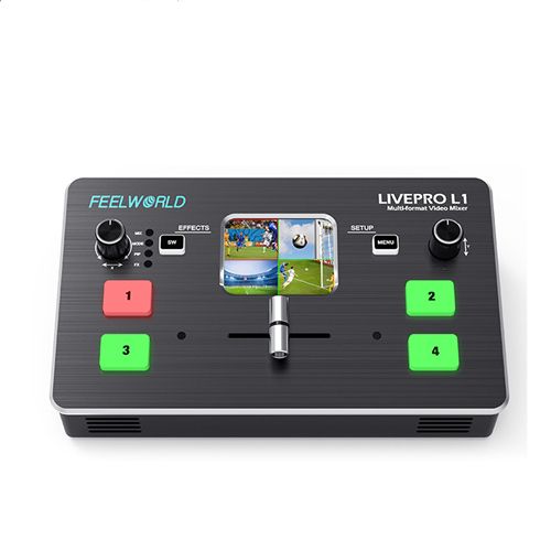FEELWORLD LIVEPRO L1 Multi-format Video Mixer Switcher inputs multi camera production USB3.0 live streaming Youtube