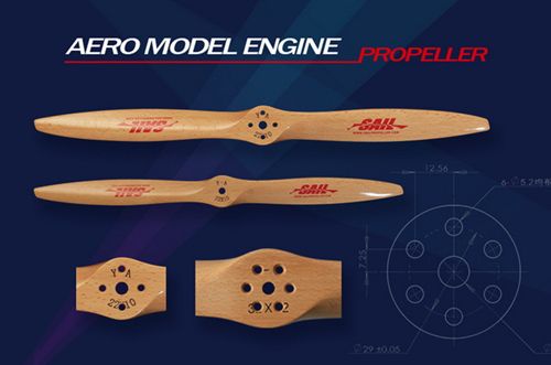 SAIL Beechwood Propeller with DLE Engine Hole 28x10 For Gas RC Model Airplane DLE111 DLE120 Engine