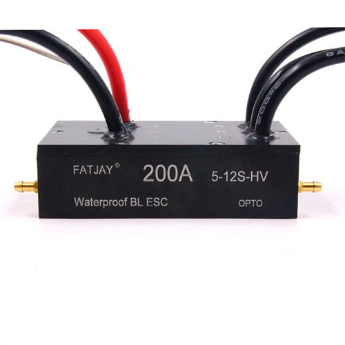 200A 5-12S Single Bidirectional Water-Cooling Waterproof ESC - Click Image to Close