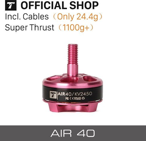 T-Motor AIR40 KV2450 Pink Color Brushless Single Motor For FPV