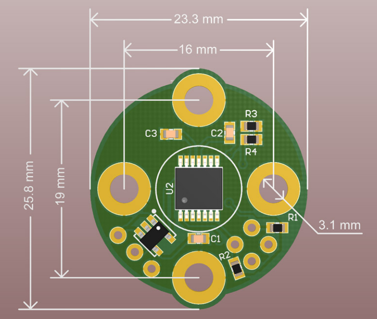 BGC encoder AS5600 on axis magnetic controller PCB - Click Image to Close