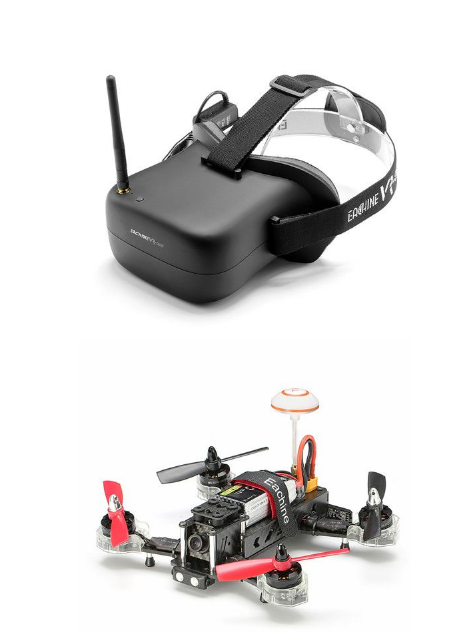 Falcon 210 FPV Racer RTFby Eachi With OSD 5.8G 40CH VR007 Goggle - Click Image to Close