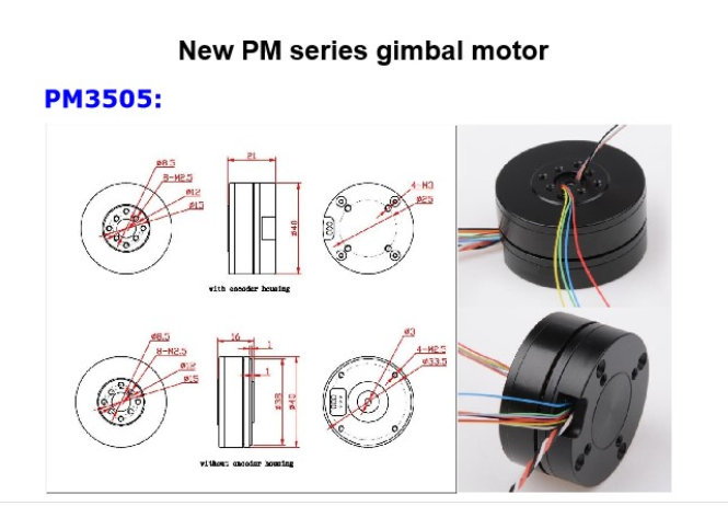 Encoder Motor PM3505 AS5048A or 5600 encoder