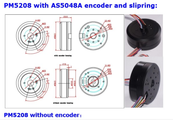 BGC Encoder Motor PM5208 AS5048A encoder built inside - Click Image to Close