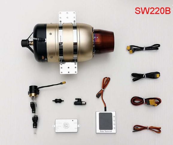 SW220B Turbine Brushless starter & Brushless pump for RC jet - Click Image to Close