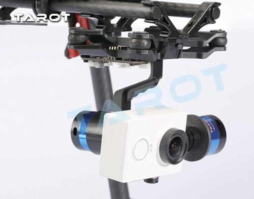 2-Axis Tarot Brushless Gimbal Camera Mount with ZYX22 Gyroscope - Click Image to Close