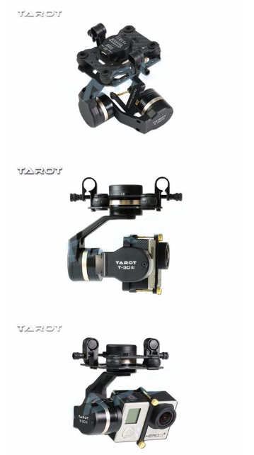 Tarot GOPRO Metal 3-axis Brushless TL3T01FPV T4-3D - Click Image to Close