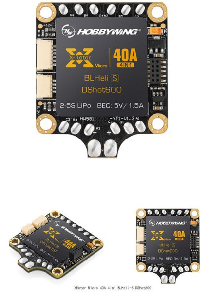 XRotor Micro 40A 2-5S 4 in 1 BLHeli_S DShot600 Ready FPV Racing Brushless ESC Support DShot/300/600