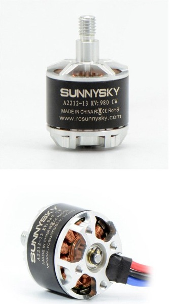 SUNNYSKY A2212-980KV Outrunner Brushless Motor W/ Self-locking