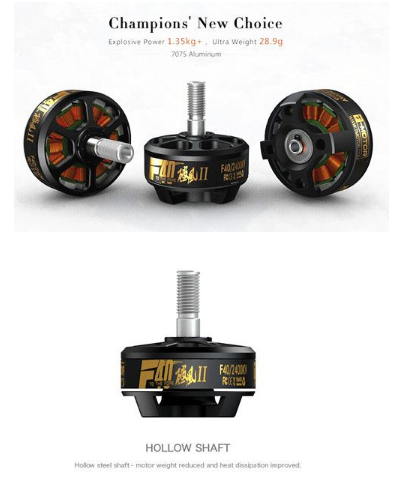 T-Motor F40 II 2305 2600KV Brushless Motor 3-4S For 200 210 220 - Click Image to Close