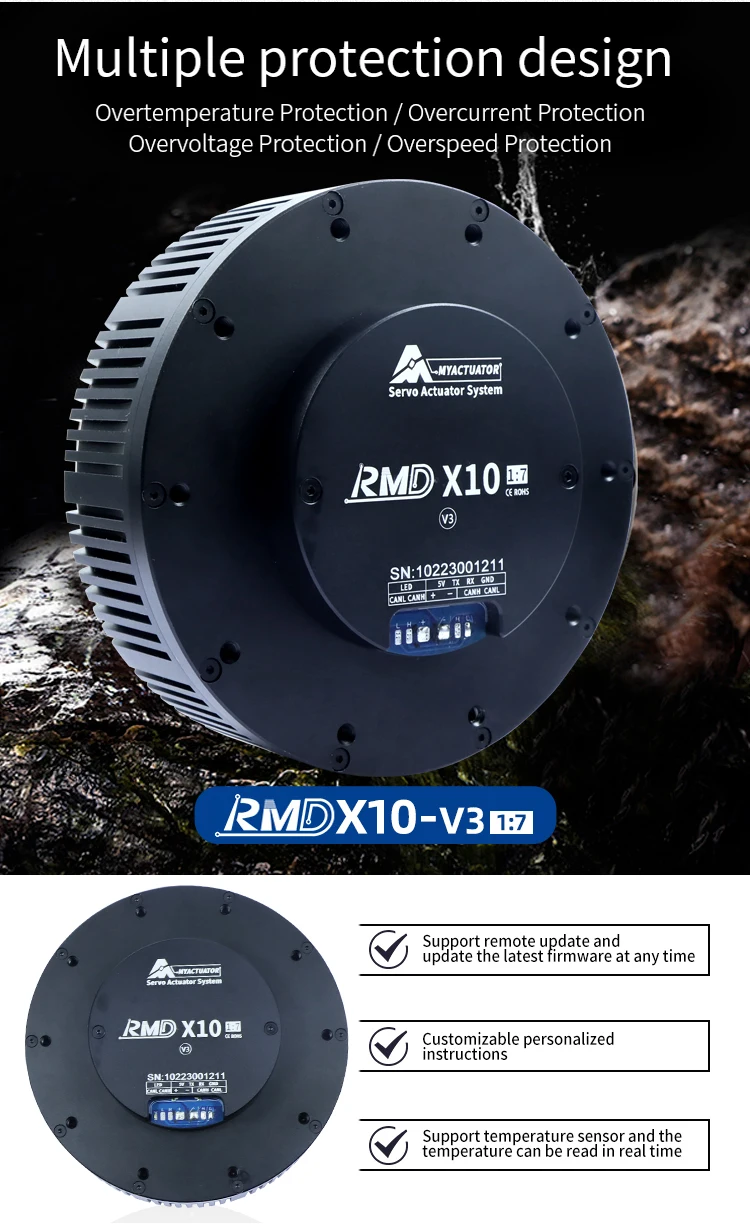 RMD-X10 V3 Dual Encoder High Power Actuator BLDC Servo Motor