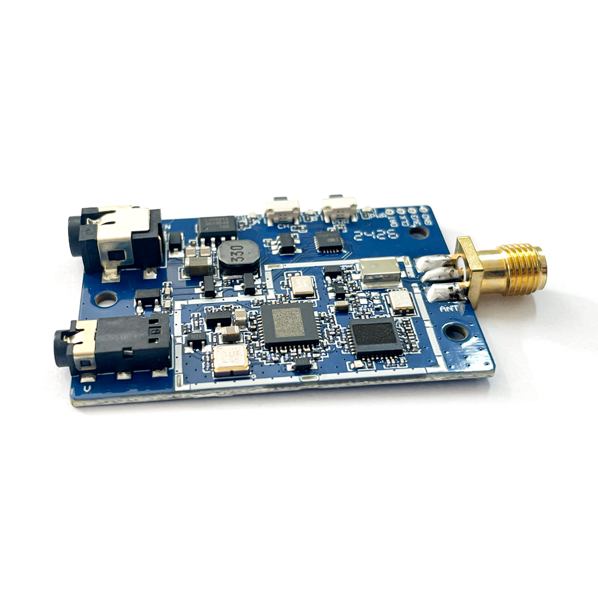 1.2GHz FPV Video Receiver Module VRX 9CH 7-36V with Antenna Long Range Signal Receiver for RC Drone