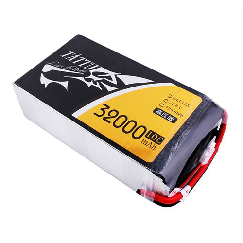 TATTU High Voltage 32000mAh 10C 22.8V 6S1P 729.6WH LiPO Battery for Big Load Multirotor FPV Drone Hexacopter Octocopter