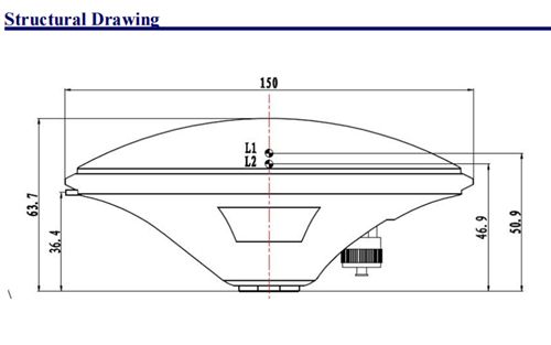 GPS/GLONASS/BDS/GALILEO Mapping Antenna High-Precision Survey Multi-Frequency GNSS Antenna