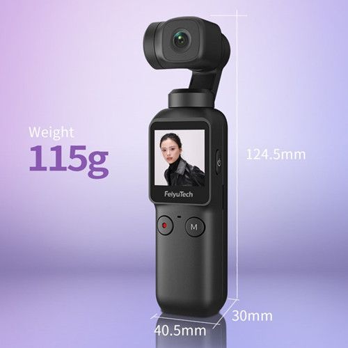 Feiyu Pocket Smart Compact 4K 6-axis Stabilized Handheld Cam