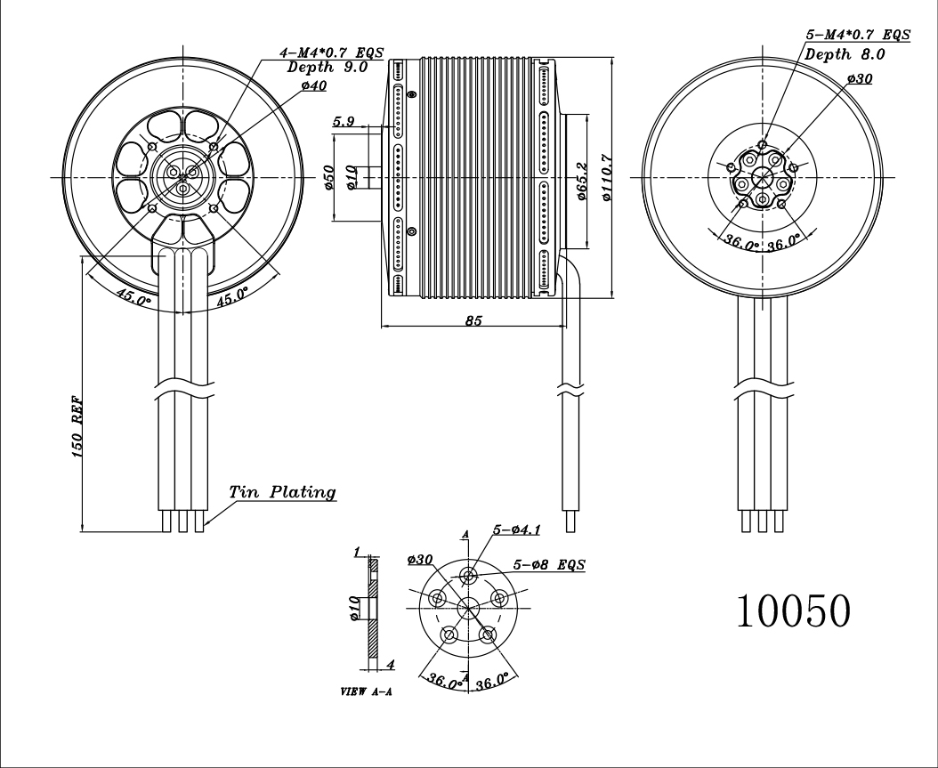 Sunnysky EOLO 10050 Brushless motor