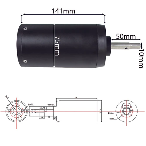 75141 bldc Motor +14S 160A ESC +LCD GPS RC remote+CNC propeller