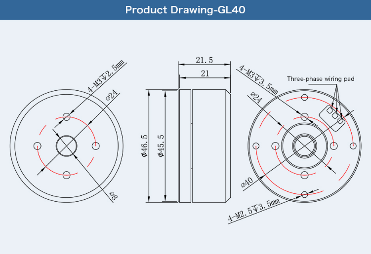 TMOTOR GL40 KV70 BGC MOTOR