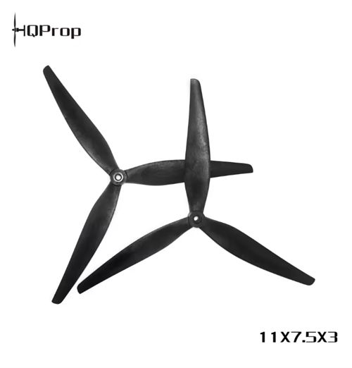 1Pairs(1CW+1CCW) HQPORP 11X7.5X3 1175 3-Blade Propeller