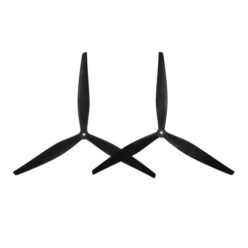 15X10X3 (1CW+1CCW) 15inch 3-blade Propeller Black-Glass Fiber
