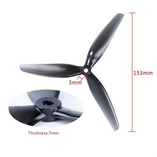 7040 3-Blade PC Propeller 2Pairs HQPROP DP7X4X3