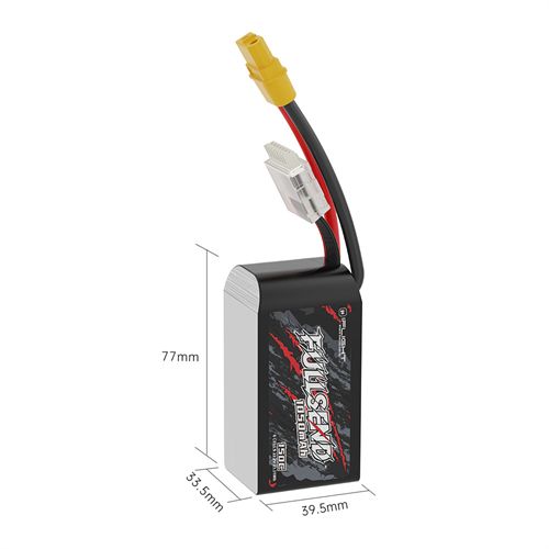 iFlight Fullsend 22.2V 1050mAh 150C 6S LiPo Battery XT60 Plug for RC Drone