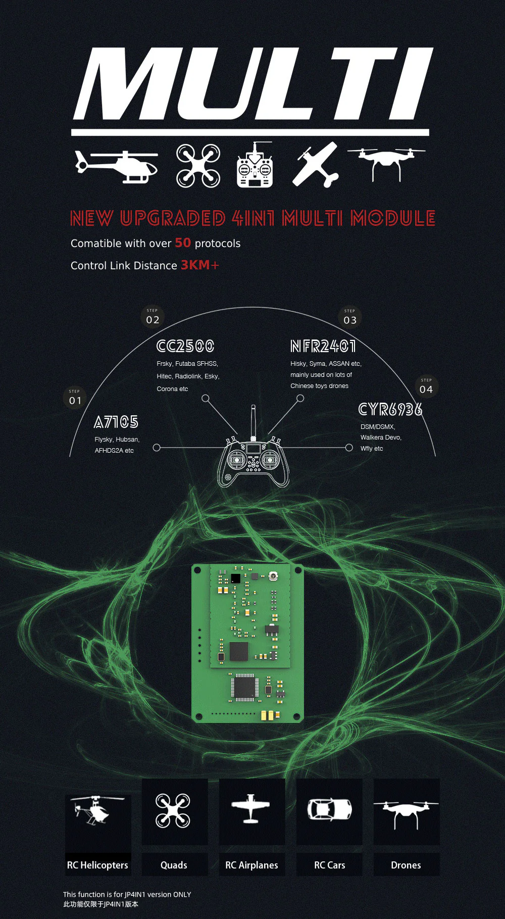 T-Lite V2 OpenTX/Edge TX Remote Controller ELRS/JP4IN1 Jumper