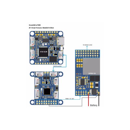 CAN-G474 MATEK Board with 5Mbit/s CAN Transceiver and STM32G474