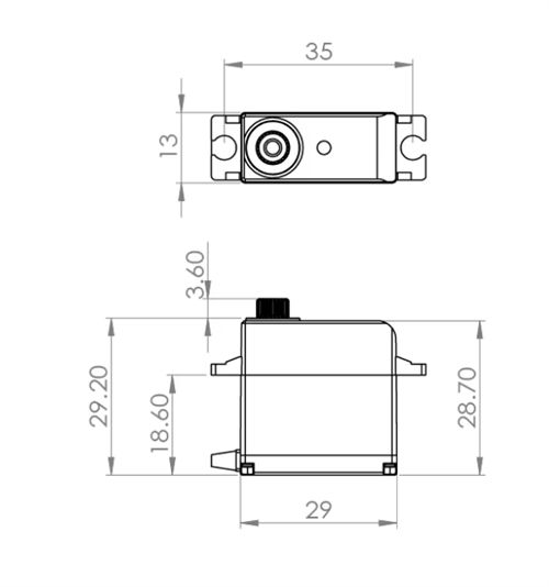 MKS HV69 servo empty cup motor servo metal gear digital servo