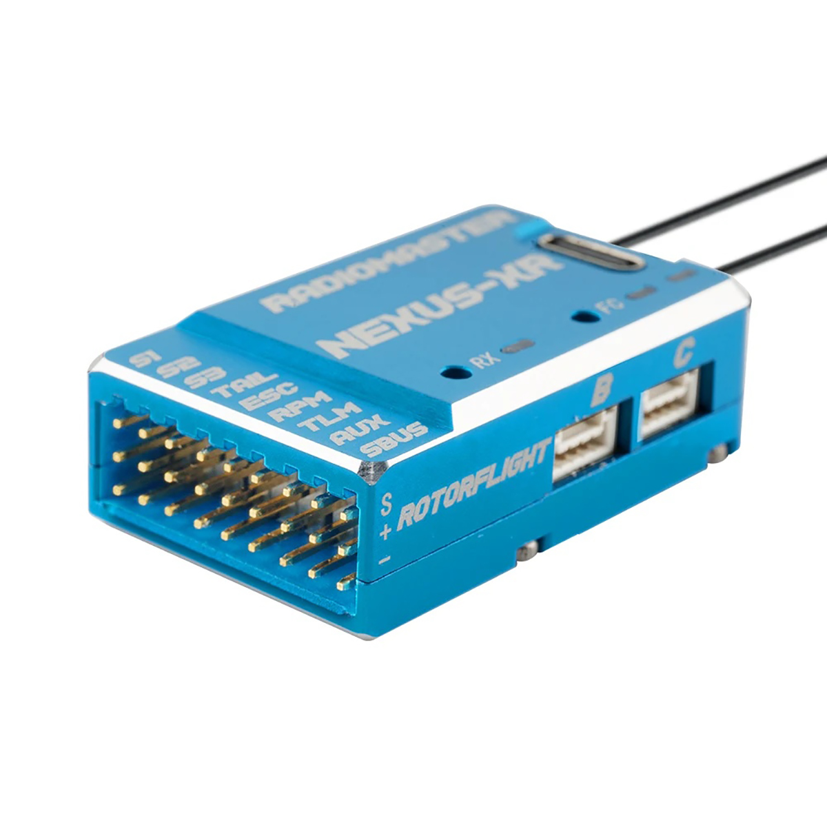 Radiomaster Nexus-XR Helicopter Flight Controller Integrated 2.4GHz ExpressLRS Receiver for RC Fixed Wing Helicopter